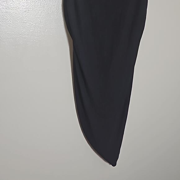 Madewell Black Stretch Wrap Style Skirt Sz Medium - Picture 8 of 10